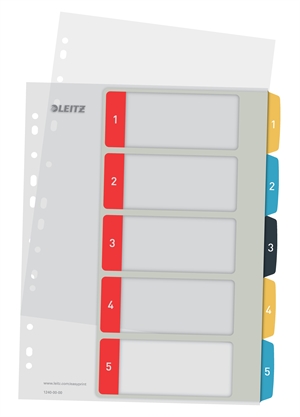 Leitz Registru printbar PP A4+ 1-5 Culori Cosy