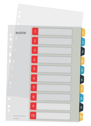 Leitz Registru printbar PP A4+ 1-10 Culorile Cozy