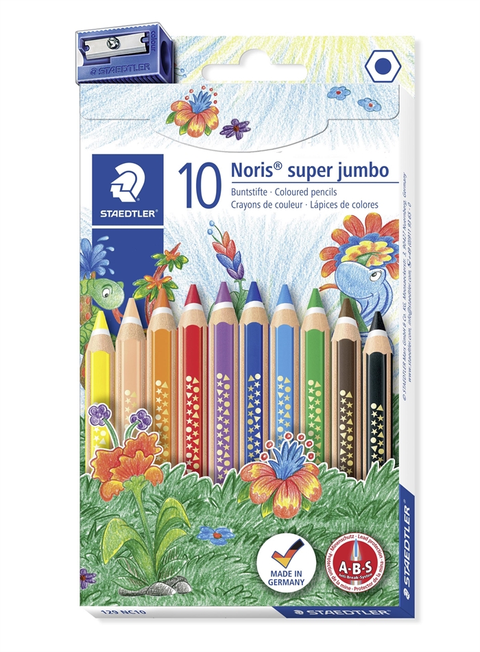 Staedtler Creion colorat Noris Club Super Jumbo set (10)