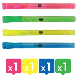 Nobo Marker pentru tablă albă neon rotund 2mm, set de culori asortate (4)