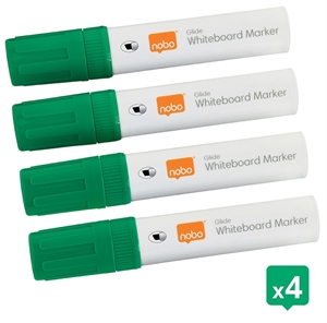 Marker Nobo WB Glide Jumbo cu vârf oblic 10mm verde (4)