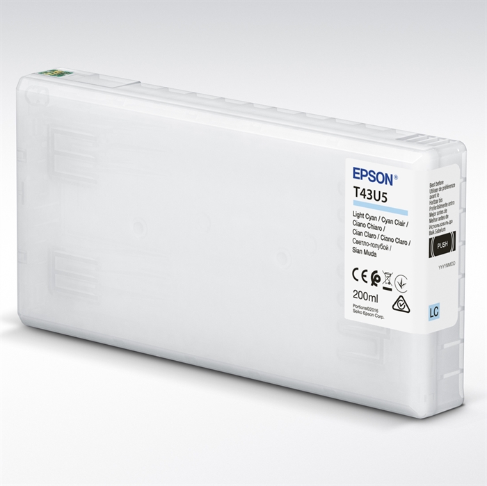 Cartuș de cerneală Epson T43U Cyan Deschis 200 ml pentru SureLab SL-D800