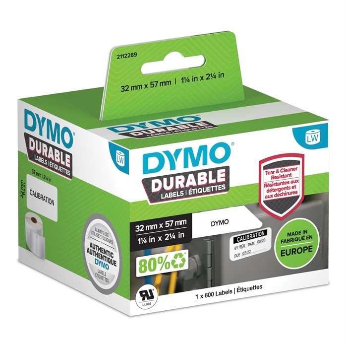 Etichetă Dymo LabelWriter Durable medie multifuncțională 57 mm x 32 mm buc.