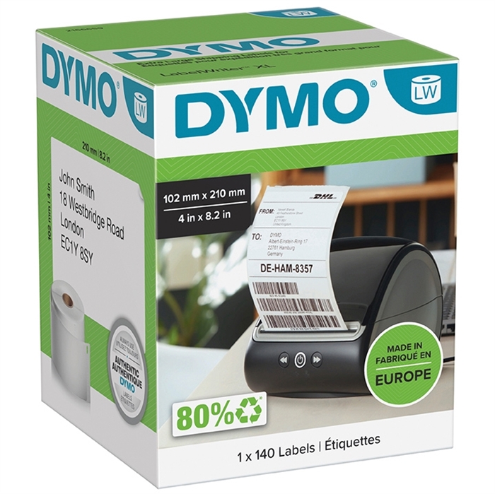 Etichete Dymo LabelWriter 102 mm x 210 mm DHL 1 rol de 140 etichete stk.