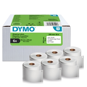 Etichete Dymo LabelWriter 102 mm x 210 mm DHL 6 role de 140 etichete buc.