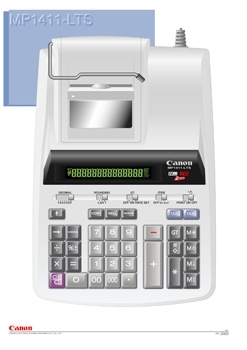 Calculator de birou cu imprimare Canon MP1411-LTS.