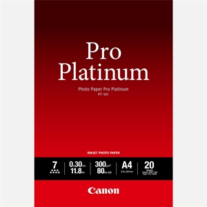 Canon Photo Paper Pro Platinum 300g/m² - A4, 20 coli