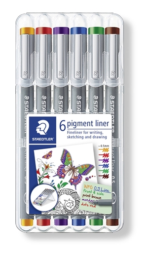 Staedtler Fineliner pigment liner 0,5mm asortat (6)