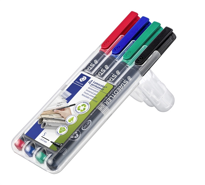 Staedtler Marker Lumocolor Perm 0,4mm asst (4)