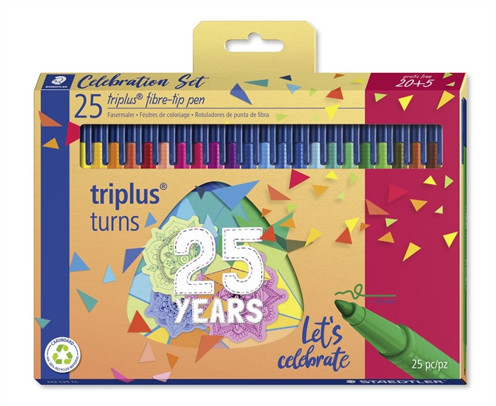 Staedtler Fibren Triplus Color 1,0 25 de ani ass (20+5)