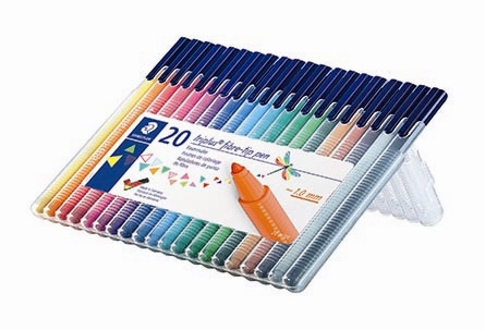 Staedtler Fiberpen Triplus Color 1,0mm asst (20)