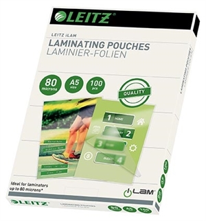 Leitz Foaie de Laminare lucios 80my A5 (100)