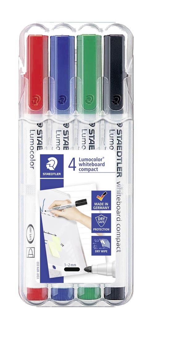 Staedtler Marker WB Lumocolor Compact asst (4)