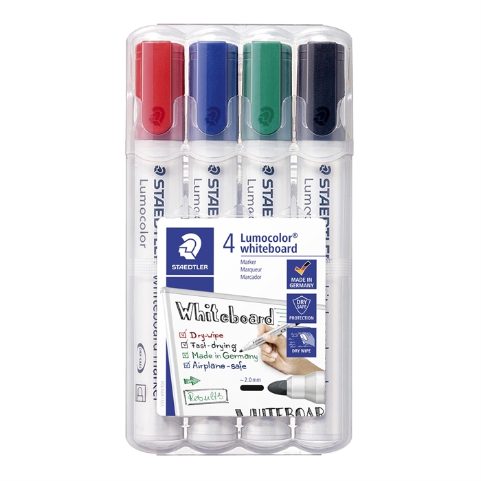 Staedtler WB Marker Lumocolor rotund 2mm set (4)