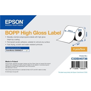 Epson BOPP Etichetă Lucioasă - Rulou Continu: 203mm x 68m