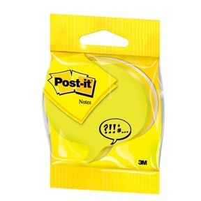 Note adezive 3M Post-it 70 x 70 mm, bloc tip "balon de vorbire"