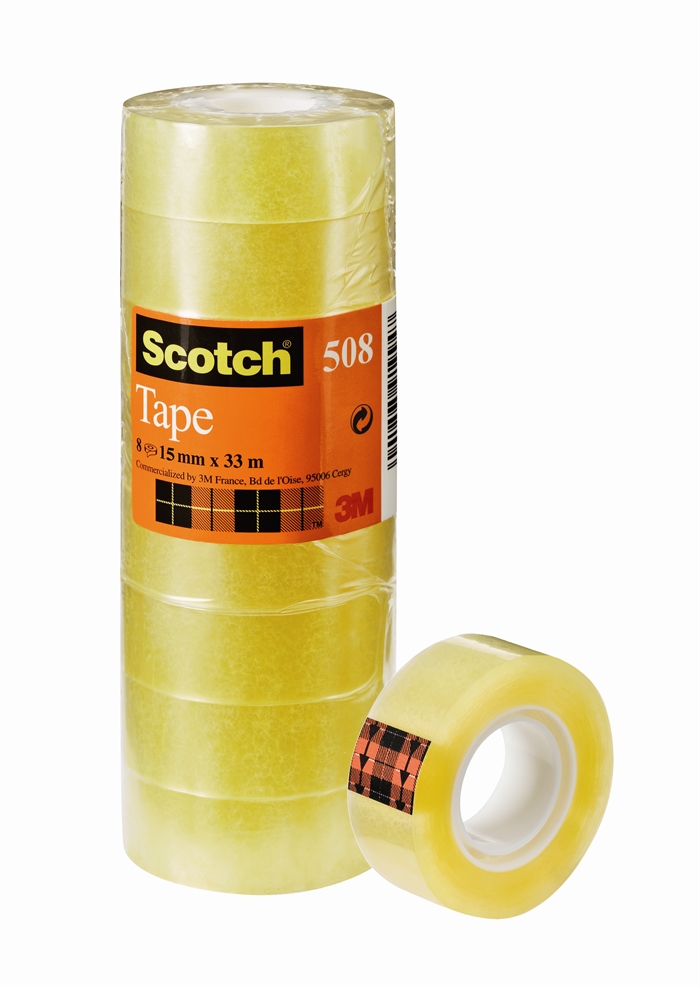 3M Bandă Scotch 508 15mmx33m transparentă (10)