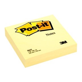 3M Notițe Post-it 100 x 100 mm, galben