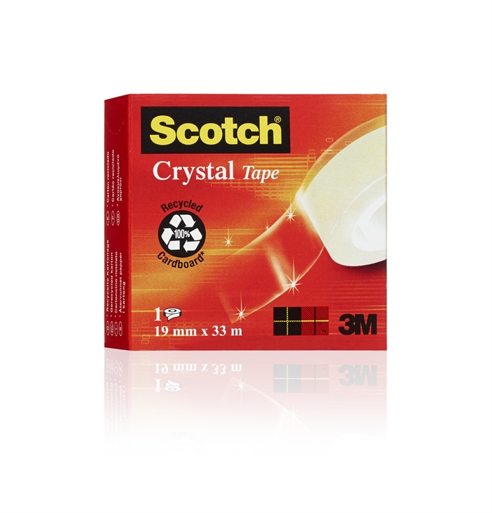 Bandă 3M Scotch Crystal 19mmx33m