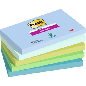 3M Post-it note super adezive Oasis 76 x 127 mm, - 90 foi - set de 5