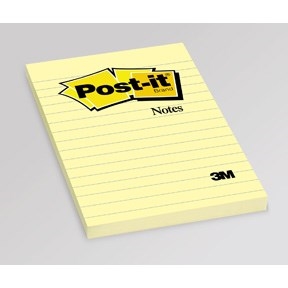 3M Notițe Post-it 102 x 152 mm, galben liniat