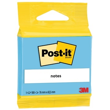 3M Post-it albastru 63,5 x 76 mm, 100 foi