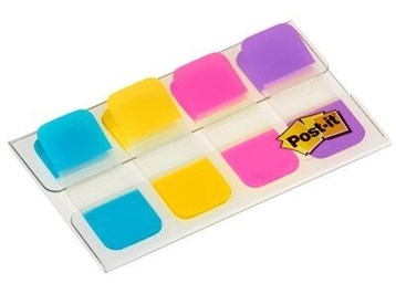 3M Post-it Indexfaner 16 x 38 mm, Culori puternice asortate