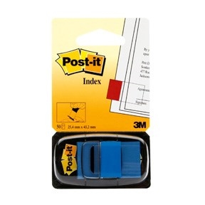 3M Indicatoare Post-it 25,4 x 43,2 mm, albastru