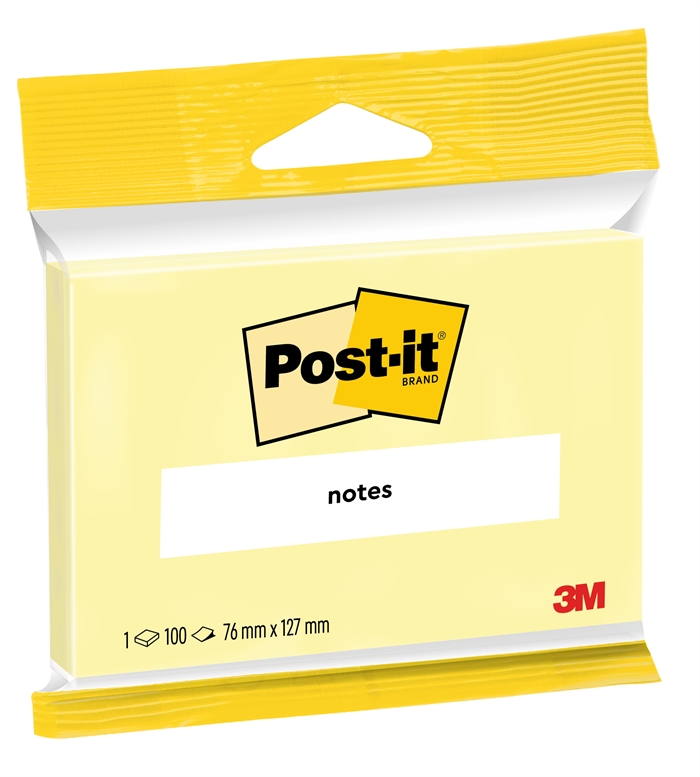 3M Post-it Galben Canar 76 x 127 mm, 100 coli