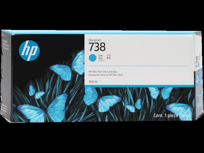 Cartuş de cerneală HP 738 300 ml Cyan DesignJet