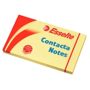 Esselte Contacta Notes 75 x 125 mm, galben