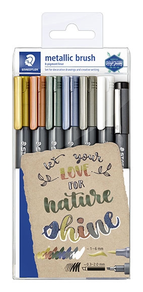 Marker Staedtler Metallic brush set (7)