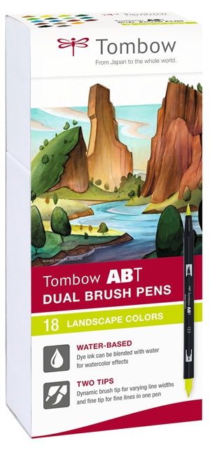 Marker Tombow ABT Dual Brush 18P-6 Peisaj carton (18)