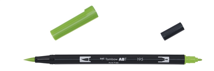 Marker Tombow ABT Dual Brush 195 verde deschis