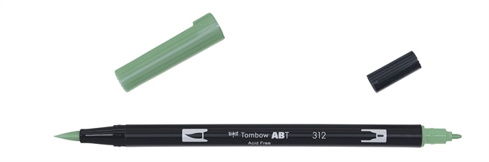 Marker Tombow ABT Dual Brush 312 verde holly