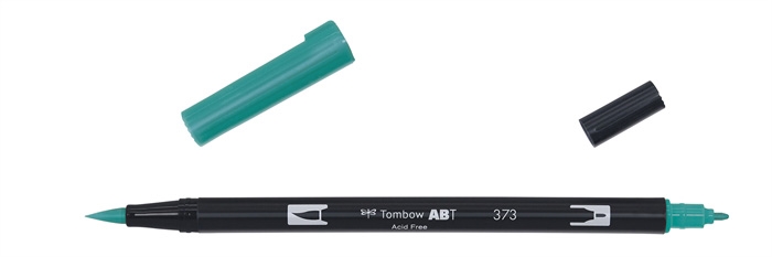 Tombow Marker ABT Dual Brush 373 albastru de mare