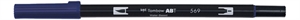 Tombow Marker ABT Dual Brush 569 albastru jet