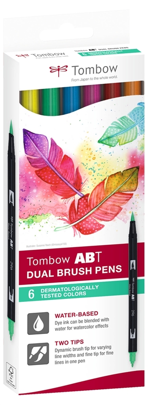 Tombow Marker ABT Dual Brush 6C-3 Tatuaje carton (6)