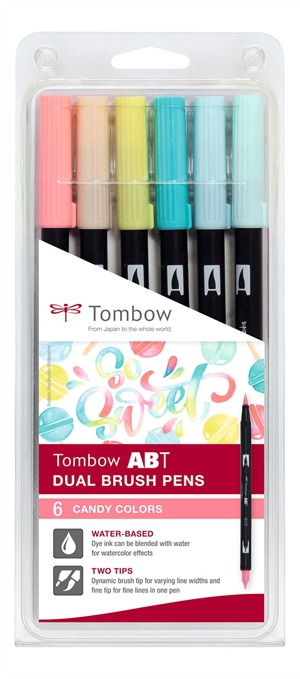 Marker Tombow ABT Dual Brush 6P-4 Candy (6)