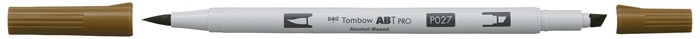 Marker Tombow cu alcool ABT PRO Dual Brush 027 ocru închis