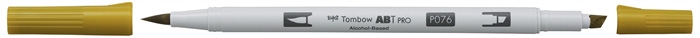 Tombow Marker cu alcool ABT PRO Dual Brush 076 verde ocru