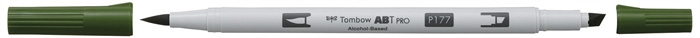 Marcator Tombow alcool ABT PRO Dual Brush 177 jad închis