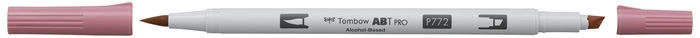 Marker Tombow cu alcool ABT PRO Dual Brush 772 dusty rose