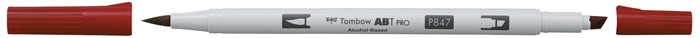 Marker Tombow cu alcool ABT PRO Dual Brush 847 crimson