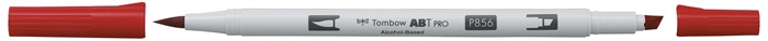 Tombow Marker alcool ABT PRO Dual Brush 856 roșu mac