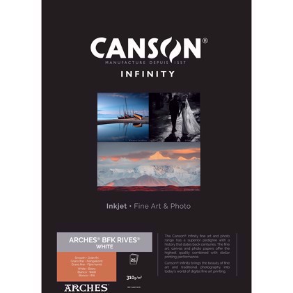 Canson BFK Rives (White) 310 - A3+, 25 coli