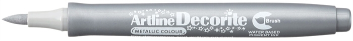 Artline Decorite Brush argintiu