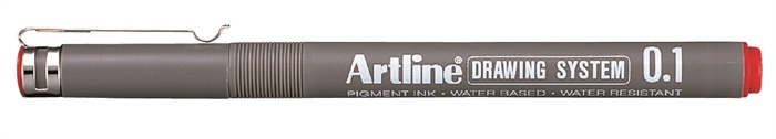 Artline Drawing System 0.1 roșu