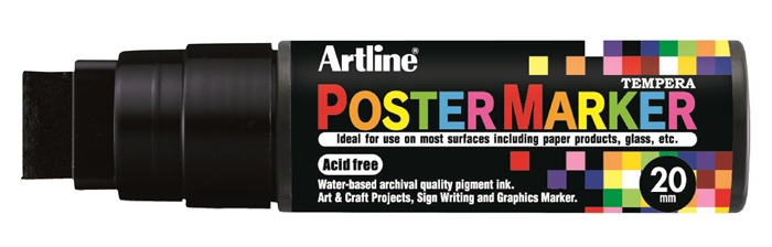 Marker Artline Poster 20 negru