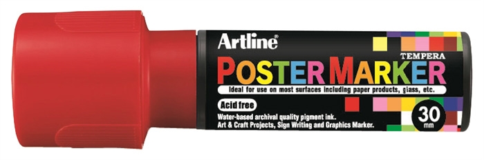 Marker Artline Poster 30 roșu